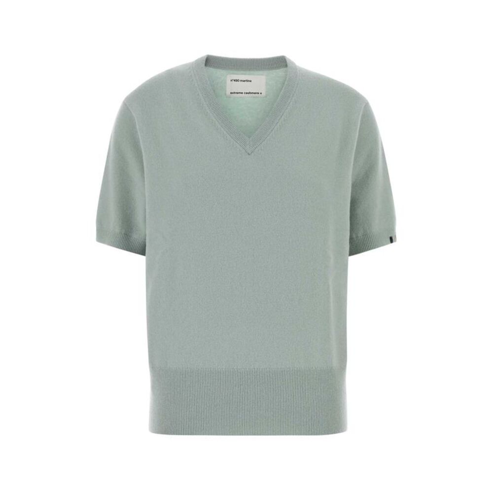 Extreme Cashmere Women Pastel Light Blue Stretch Cashmere Blend Nâ°490 Sweater